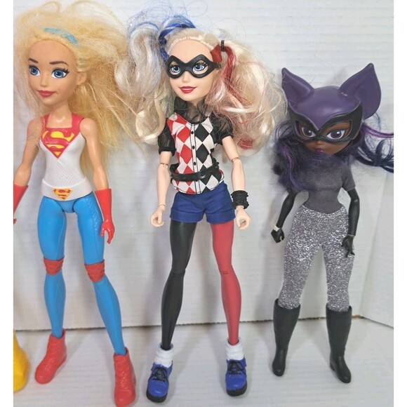 DC Comics Superhero Girl Dolls Lot of 4 Supergirl Catwoman Harley Quinn Batgirl - Picture 4 of 6